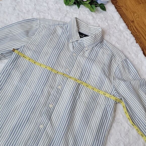 American Eagle Outfitters Blue Striped Button Down, Men's Small, Like Ne… - Picture 6 of 7